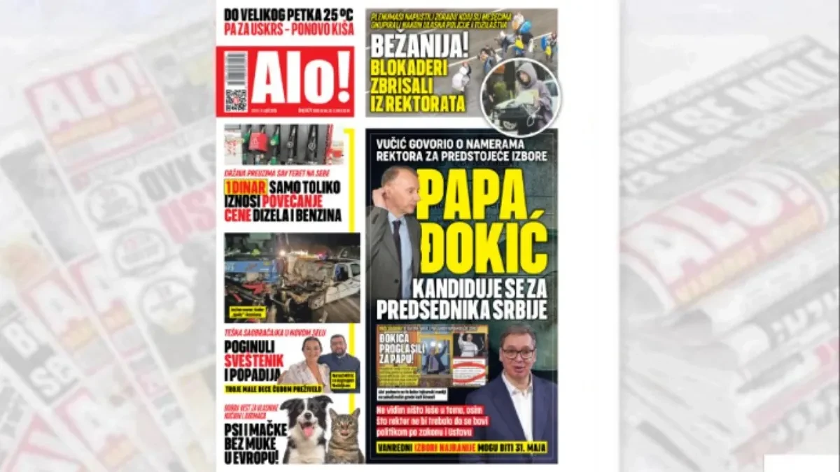 PAPA ĐOKIĆ KANDIDUJE SE ZA PREDSEDNIKA SRBIJE! Vučić govorio o namerama rektora za predstojeće izbore 