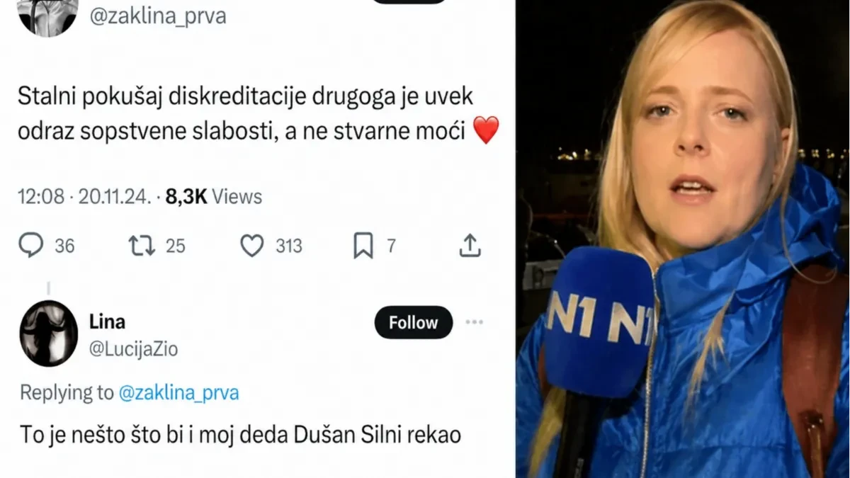 “To bi i moj deda Dušan Silni rekao”: Reakcija Žakline Tatalović izazvala lavinu podsmeha