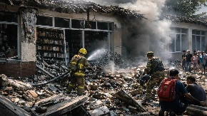 HOROR U ŠKOLI! Dron razneo biblioteku – poginuo čovek koji je spasavao decu!