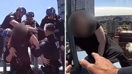 ''Reci mojim roditeljima da ih volim'' Jeziv snimak spasavanja žene sa ivice nebodera ledi krv u žilama (Video)