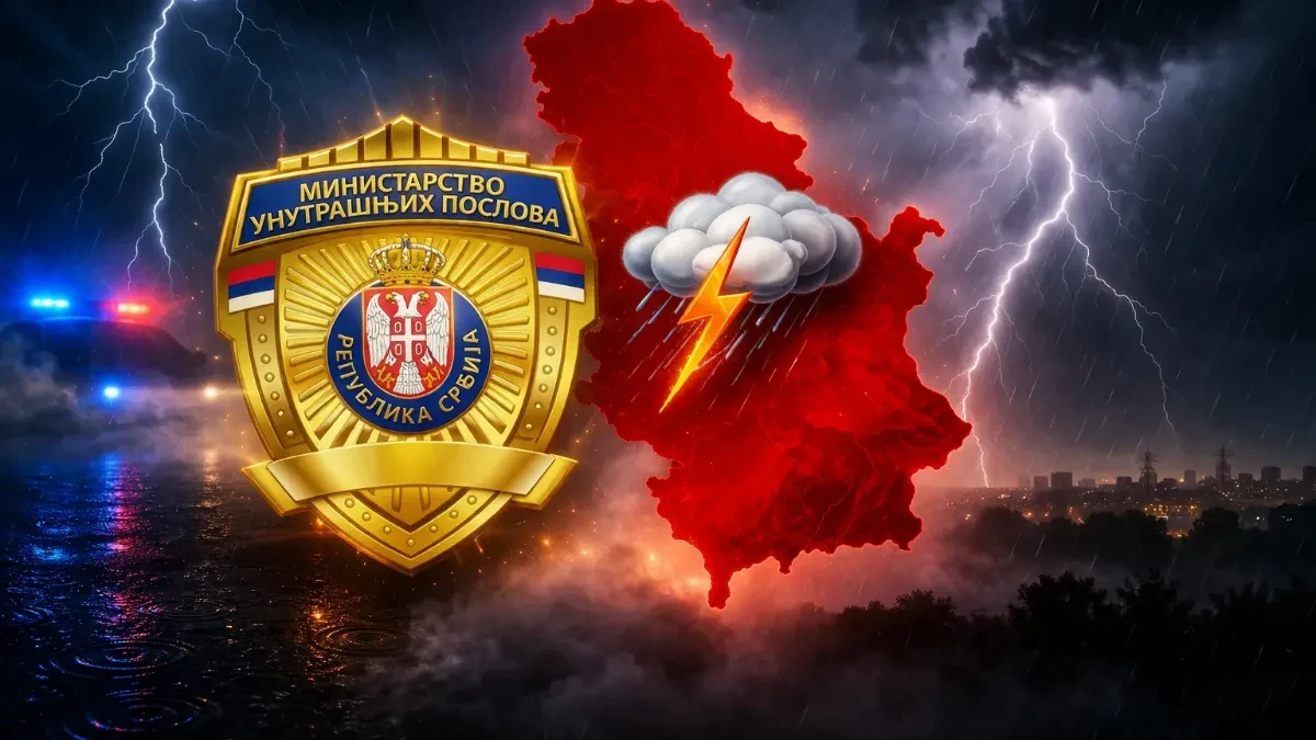 "Alarm - vanredni događaj. Oluja" I MUP izdao upozorenje zbog jakog nevremena! (FOTO)