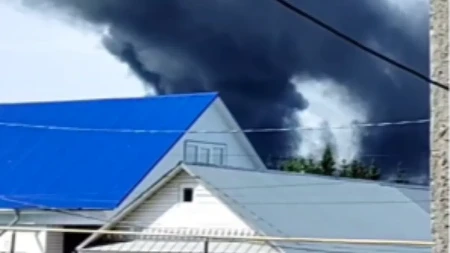 Gori ruski pogon za preradu gasa! Ukrajini udarili dronovima 1.600 km od granice! (FOTO/VIDEO)