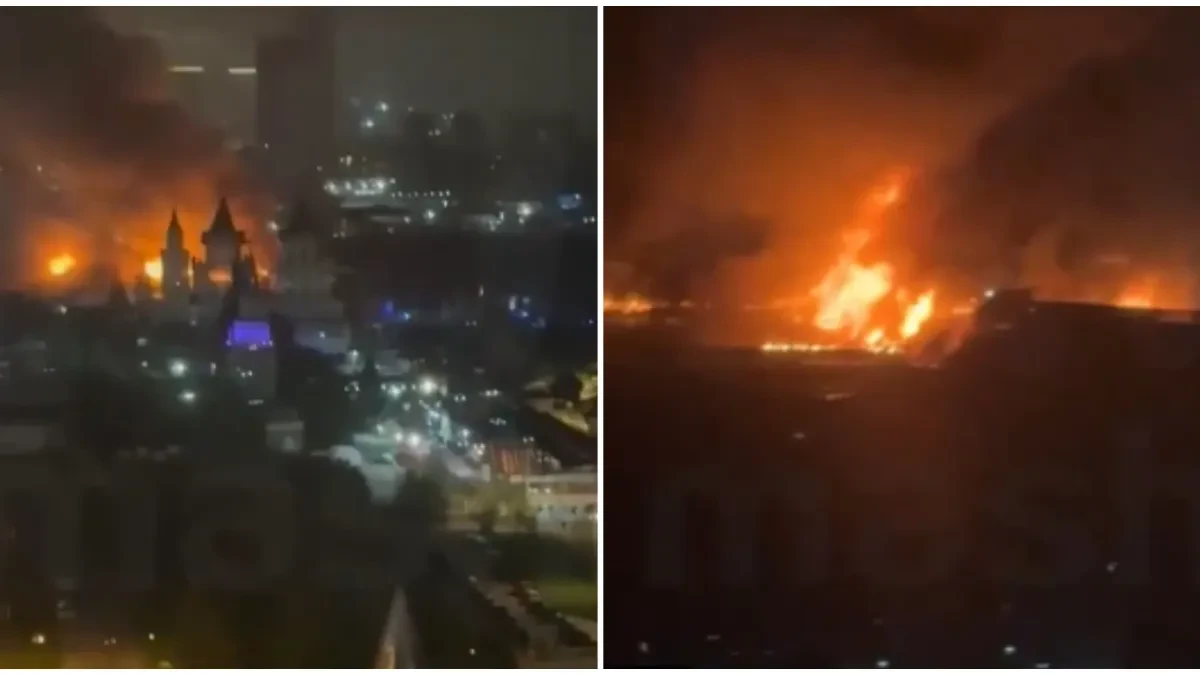 Ogroman požar u Moskvi! Gori Izmailovski Kremlj (VIDEO)