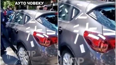 Samo ih nasilje zanima! Blokaderi opkolili vozača kod Pravnog pa mu demolirali automobil