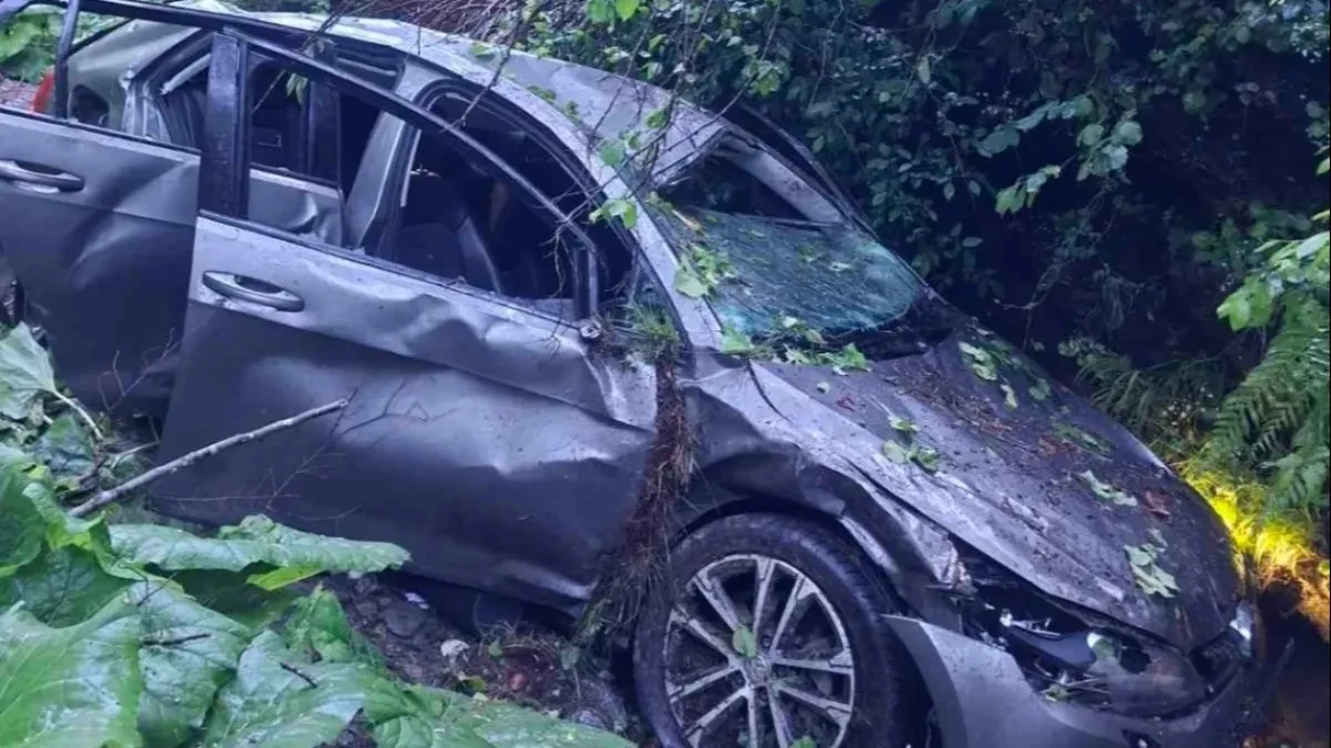 Automobil sleteo u kanal: Dve osobe povređene u strašnoj nesreći, angažovani i spasioci (FOTO) 