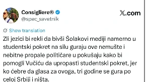 Vučić kriv za sve, kažu opozicionari: Podmetnuo 'studentima' nemuštog Štimca da uništi blokaderski pokret!