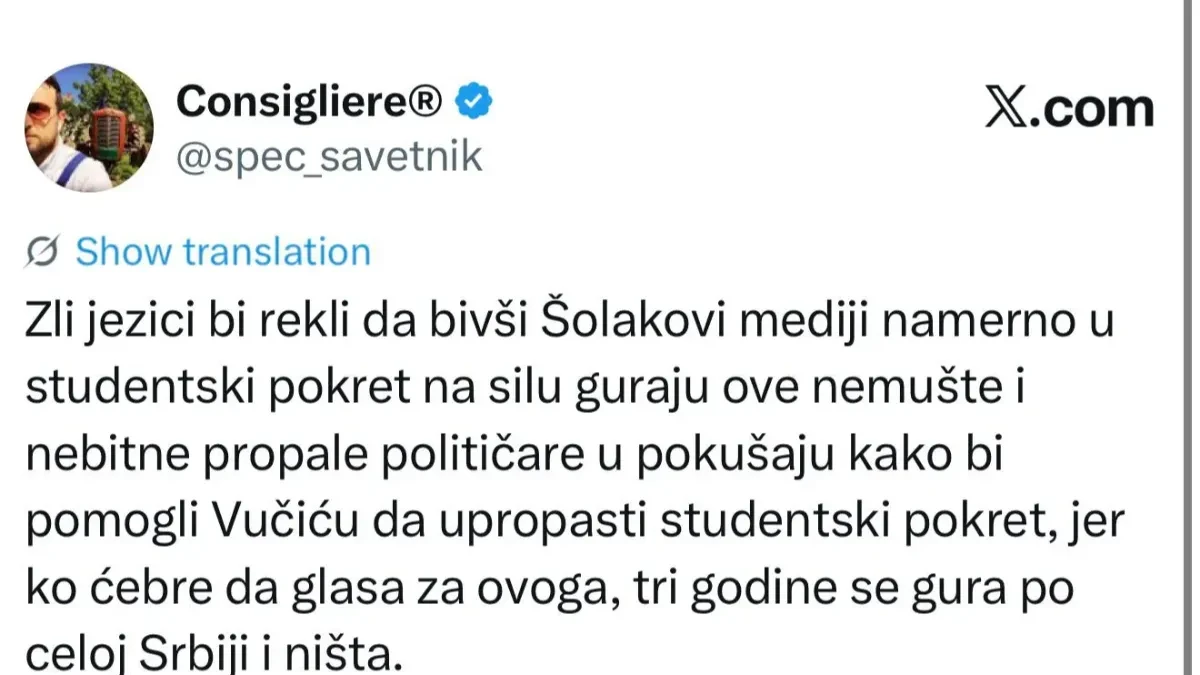 Vučić kriv za sve, kažu opozicionari: Podmetnuo 'studentima' nemuštog Štimca da uništi blokaderski pokret!