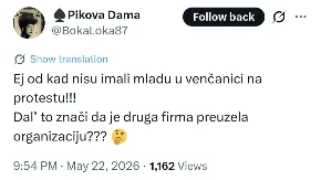 Izgleda da blokaderi imaju novog sponzora! Mreže gore zbog poruke o “mladi u venčanici”