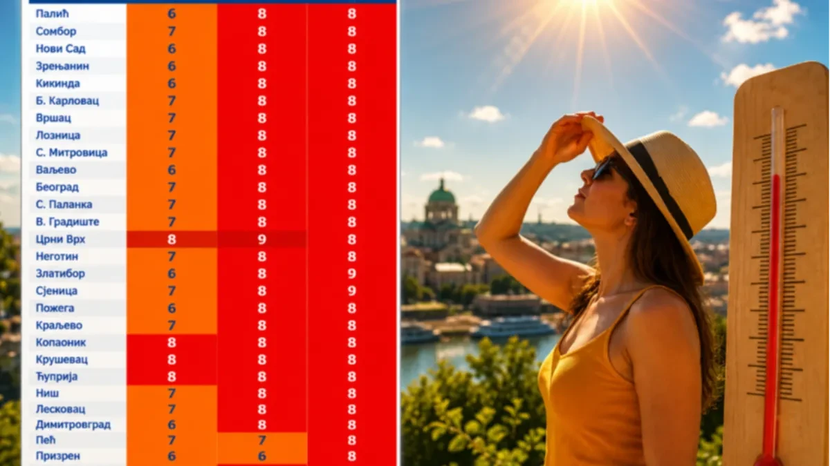 Cela Srbija u crvenom! Sutra će sunce biti opasno, savetuje se oprez