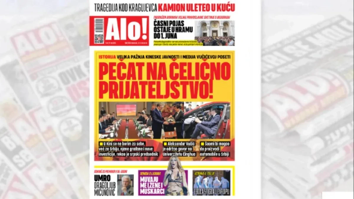 Pečat na čelično prijateljstvo! Velika pažnja kineske javnosti i medija Vučićevoj poseti 