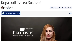 Evo koga "boli uvo" za Kosovo i Metohiju: Autošovinizam Snežane Čogradin i jedna velika istina