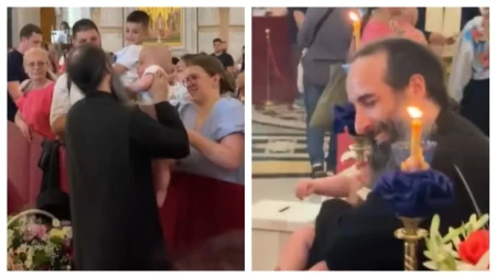 Mama donela bebu na celivanje pojasa Presvete Bogorodice: Ono što je uradila duhovniku nasmejalo je sve u Hramu