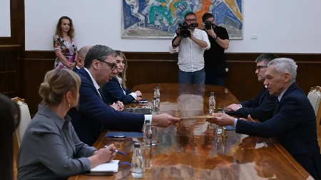 Vučić sa Bocan-Harčenkom: Predsednik se sastao sa ambasadorom Rusije (FOTO)