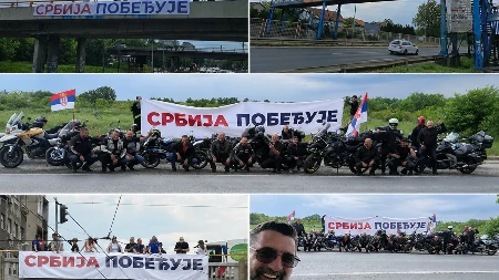 “Srbija pobeđuje” osvanulo širom Beograda: Transparenti i grafiti od Zemuna do Pančevačkog mosta (VIDEO/FOTO)