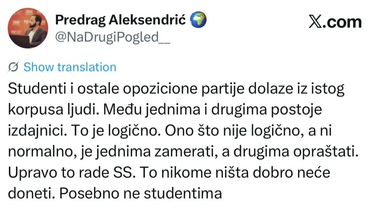 Rat među blokaderima! Opozicioni novinar studente blokadere nazvao SS listom!