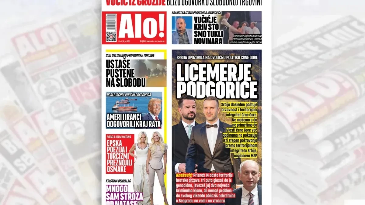 Licemerje Podgorice: "Priznaš 14 odsto teritorije bratske države, tri puta glasaš da je genocidna"
