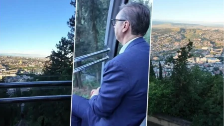 Predsednik Vučić u vožnji žičarom: "Siguran sam da će neki reći..." (VIDEO)