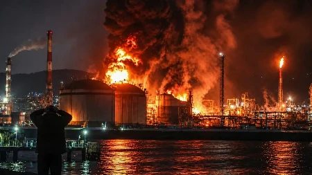 Gori ruska nafta, putevi zatvoreni
