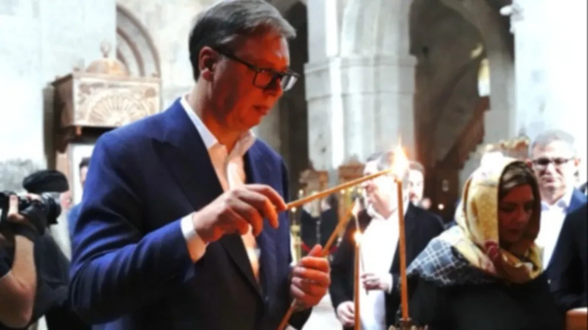 Vučić u poseti manastiru Svetog Đorđa u Alaverdiju: "Ovo je jedna od najlepših uspomena koje nosim iz prijateljske Gruzije"