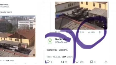 "Još jedan važan dokaz planiranja laži o 'zvučnom topu'": Eko straža pre vremena pisala, pa ispravljala!