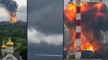 Pojavio se novi snimak: Ruska raketa pogodila sopstvenu rafineriju kod Moskve? (VIDEO)