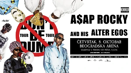 A$ap Rocky 8. oktobra stiže u Beogradsku arenu! Najavio nove evropske datume u okviru svoje turneje “Don’t be dumb” 