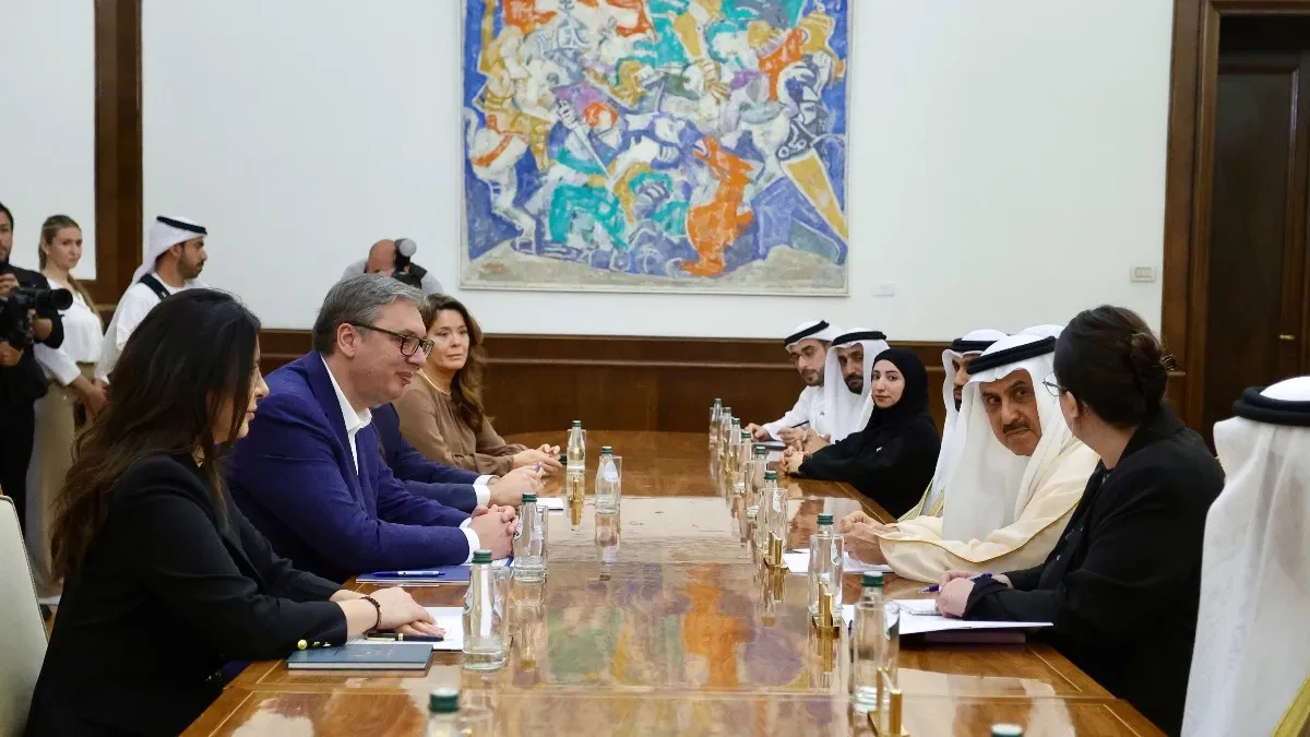 "UAE jedan od najznačajnijih partera Srbije" Vučić se sastao sa predsednikom Federalnog nacionalnog saveta UAE (FOTO)