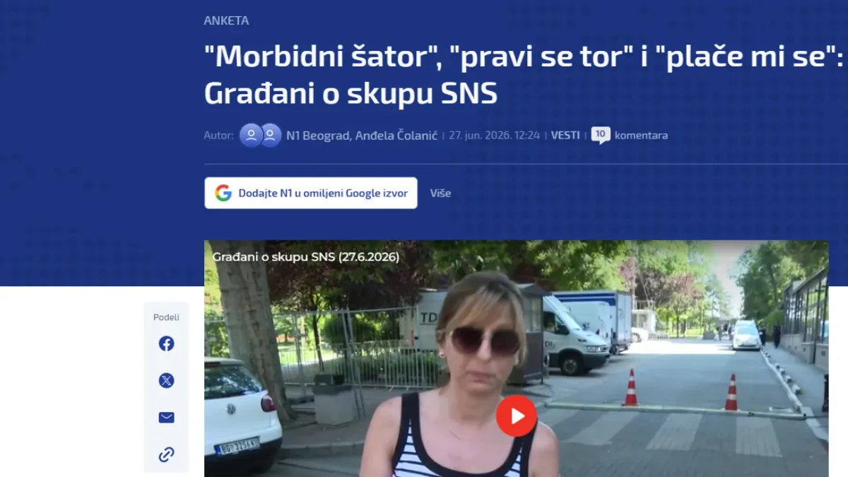 Blokaderi i njihovi mediji nastavljaju da vređaju većinsku Srbiju! "Ovo je tor, oni su stoka!"