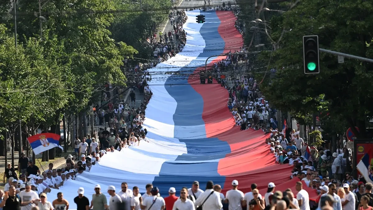 Na ponos celom narodu! Moćan snimak drona sa skupa "Srbija jedna porodica"