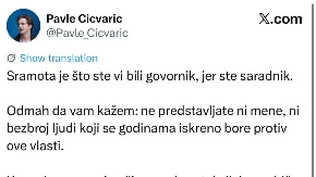 Pa oni bi i čekić pokvarili, a ne državu! Student blokader napao govornicu koju su pozvali studenti blokaderi