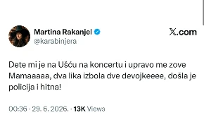 Blokaderka širila lažne vesti! Evo ko je izazvao paniku na Music Week-u!