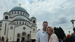Bojana Barović i Nikola Rokvić se poklonili Pojasu Presvete Bogorodice, pa dali savet vernicima koji to još nisu uradili