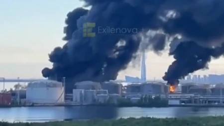 Gori Putinov rodni grad! Odjekuju eksplozije, pogođen naftni terminal (FOTO/VIDEO)