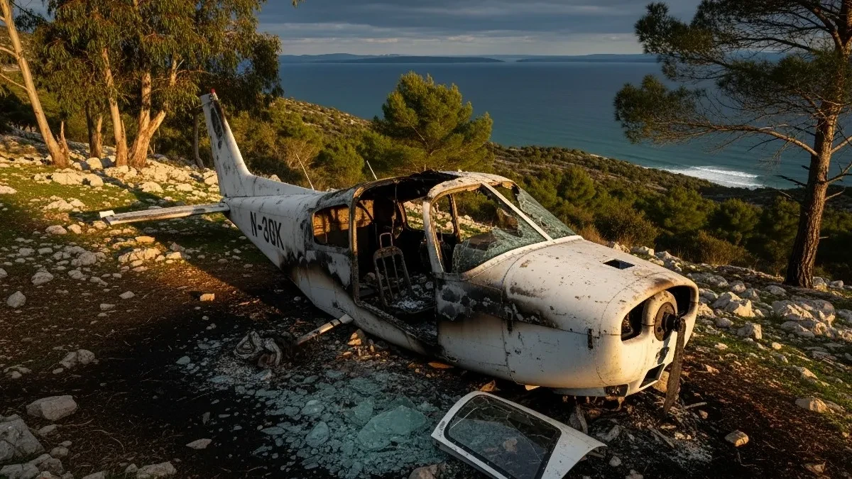 "Pilot napravio spiralu i zabio se u zemlju" Jezivi detalji nesreće u Hrvatskoj: Avion se prepolovio prilikom udara (VIDEO)