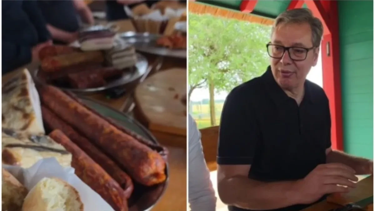 Vučić se vratio u Srbiju, sreću ne može da sakrije: "Uz prave evropske vrednosti, slaninu, kobasice, kulen... uživam sa prijateljima"