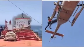 "Brod tone, molim vas pomozite!" Napadnut brod kod Omana, snimljena akcija spasavanja mornara (VIDEO)