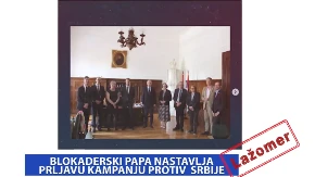 Lažomer: Blokaderski papa nastavlja prljavu kampanju protiv Srbije (VIDEO)