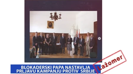 Lažomer: Blokaderski papa nastavlja prljavu kampanju protiv Srbije (VIDEO)