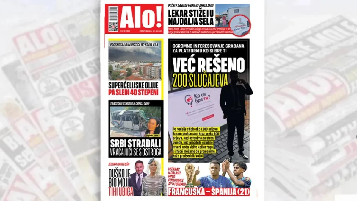 Već rešeno 200 slučajeva! Ogromno interesovanje građana za platformu Ko si bre ti