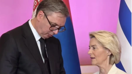 Vučić se na samitu sastao sa Ursulom fon der Lajen: "Kroz otvoren dijalog idemo napred" 