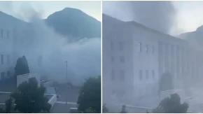 Urušila se zgrada suda! Ima povređenih; "Čuo se jak prasak, mislili smo da je zemljotres" (VIDEO)