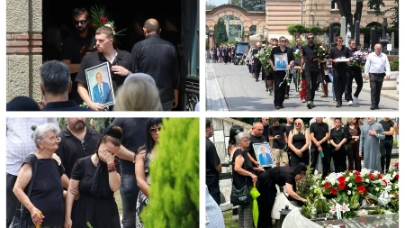 Sahranjen Andrija Bajić! Malu Canu drže da ne upadne u raku, uznemirujuće scene na Novom groblju