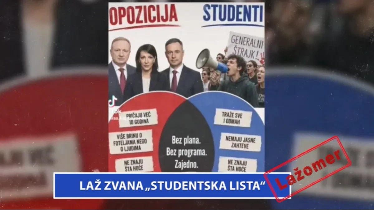 Laž zvana "studentska lista"