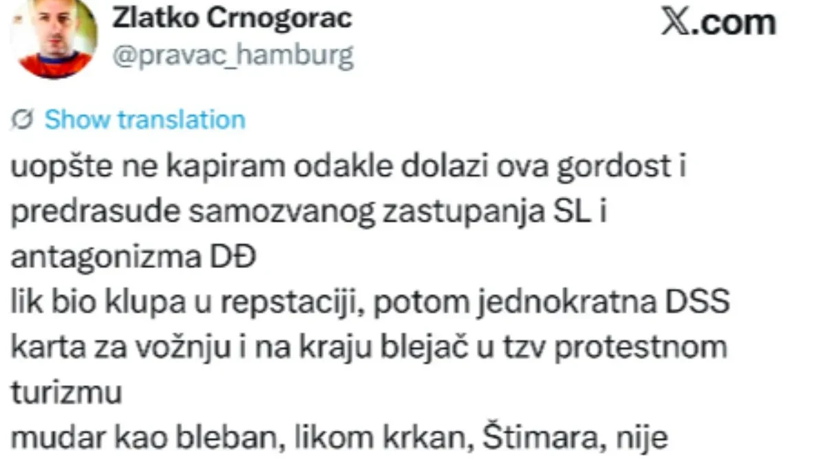Blokaderi definisali Štimca: Bleban, krkan...