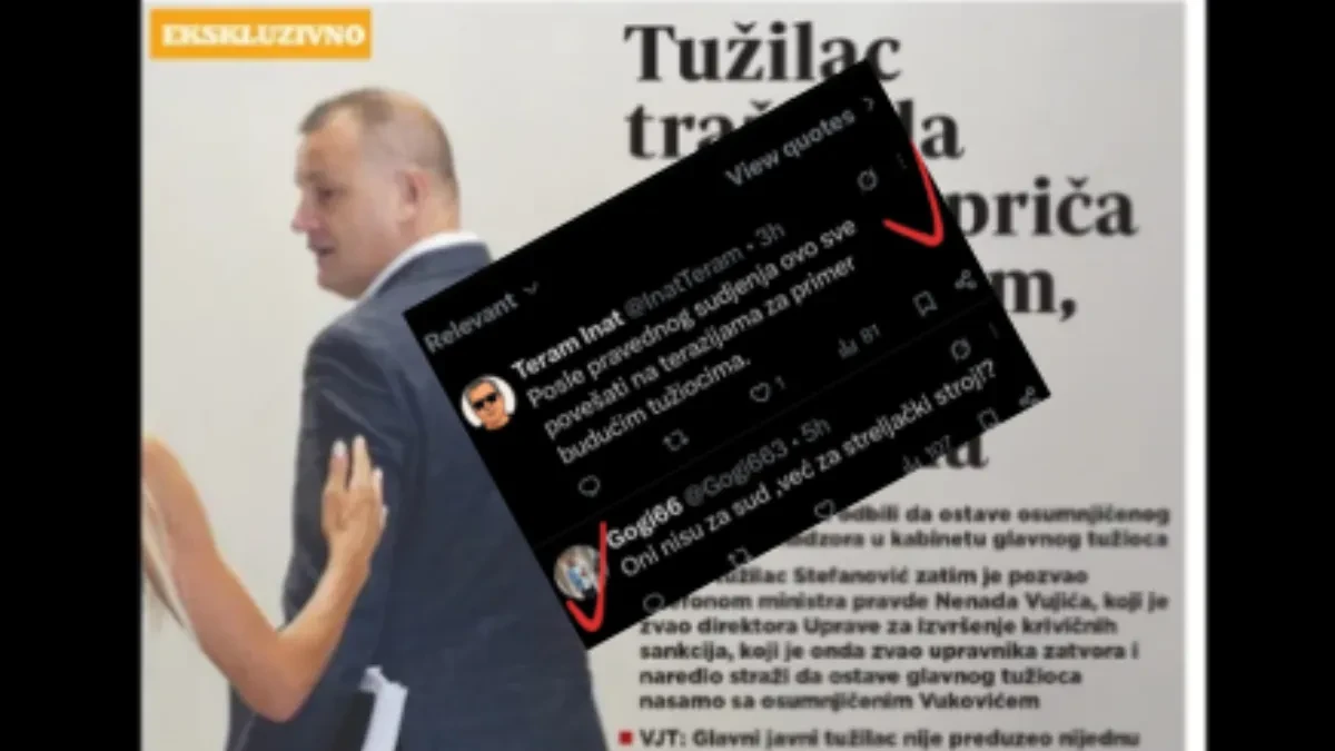 Jezive pretnje tužiocu i ministru pravde: Nakon naslovne strane i teksta u "Danasu" usledile pretnje smrću na društvenim mrežama, tužilaštvo traži hapšenja