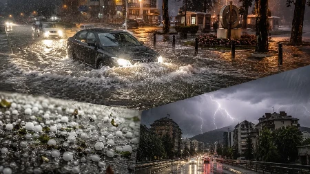 Apokaliptični prizori nevremena u Srbiji! Posle Prijepolja i Nove Varoši na udaru Zlatibor i Užice, grad tukao bez milosti, ulice pod vodom (VIDEO)