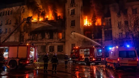Muškarac živ izgoreo u požaru: Jeziva tragedija u Hrvatskoj, buknuo plamen na petom spratu zgrade!
