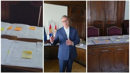"I dalje čitam sa papira" Vučić otkrio prostoriju u kojoj se obrađuje materijal sa platforme (VIDEO)