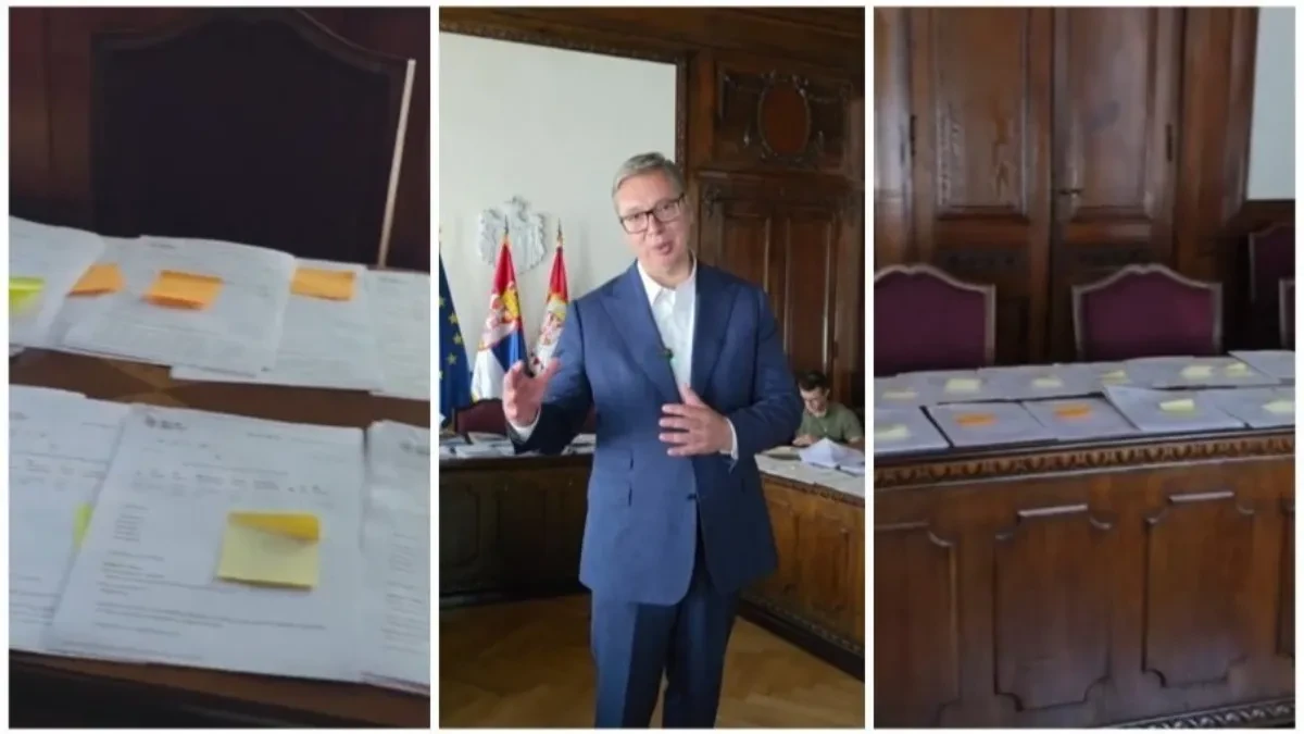 "I dalje čitam sa papira" Vučić otkrio prostoriju u kojoj se obrađuje materijal sa platforme (VIDEO)