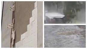 Apokaliptične scene usled nevremena u Crnoj Gori: Grad razbijao vozila, bujice "gutaju" ulice, padale fasade